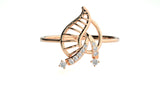 Floral Spark Diamond Ring 0.11 ct