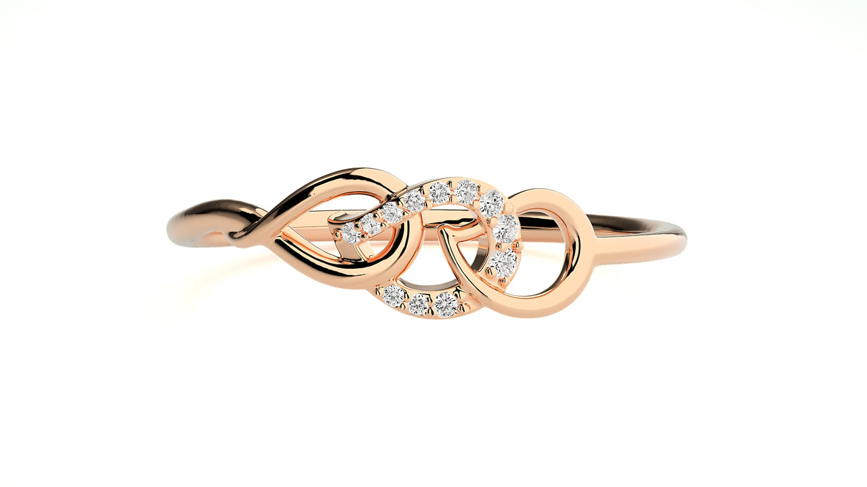Celestial Flower Diamond Ring 0.10 ct