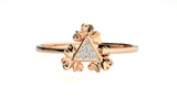 Graceful Bloom Diamond Ring 0.09 ct