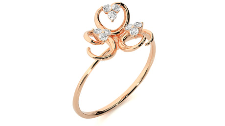 Diamond Bloom Elegance Ring 0.12 ct
