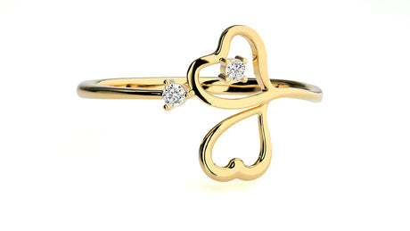 Delicate Bloom Diamond Ring 0.12 ct