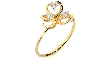 Diamond Bloom Elegance Ring 0.12 ct