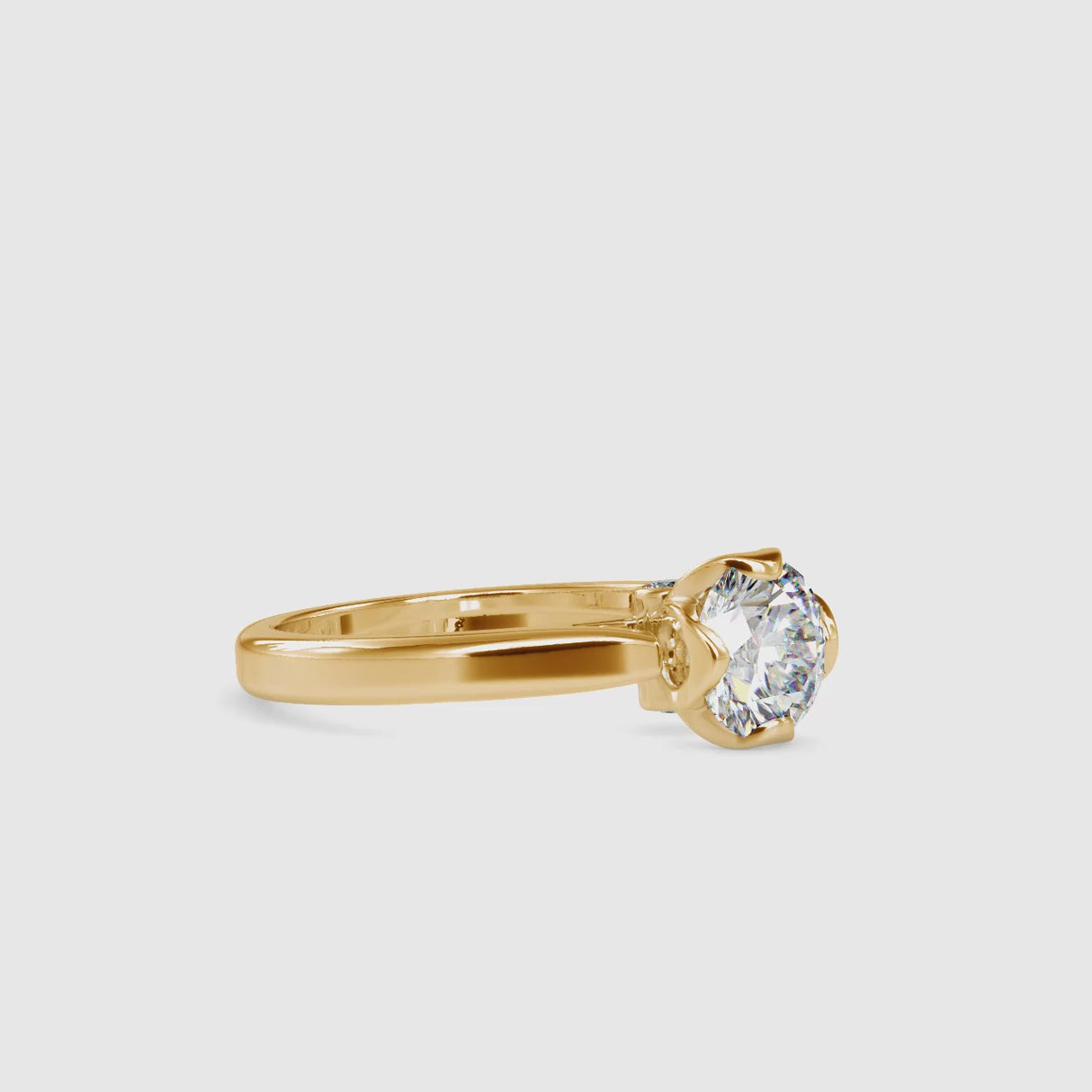 1 ct Flower 4 Prong Diamond Ring