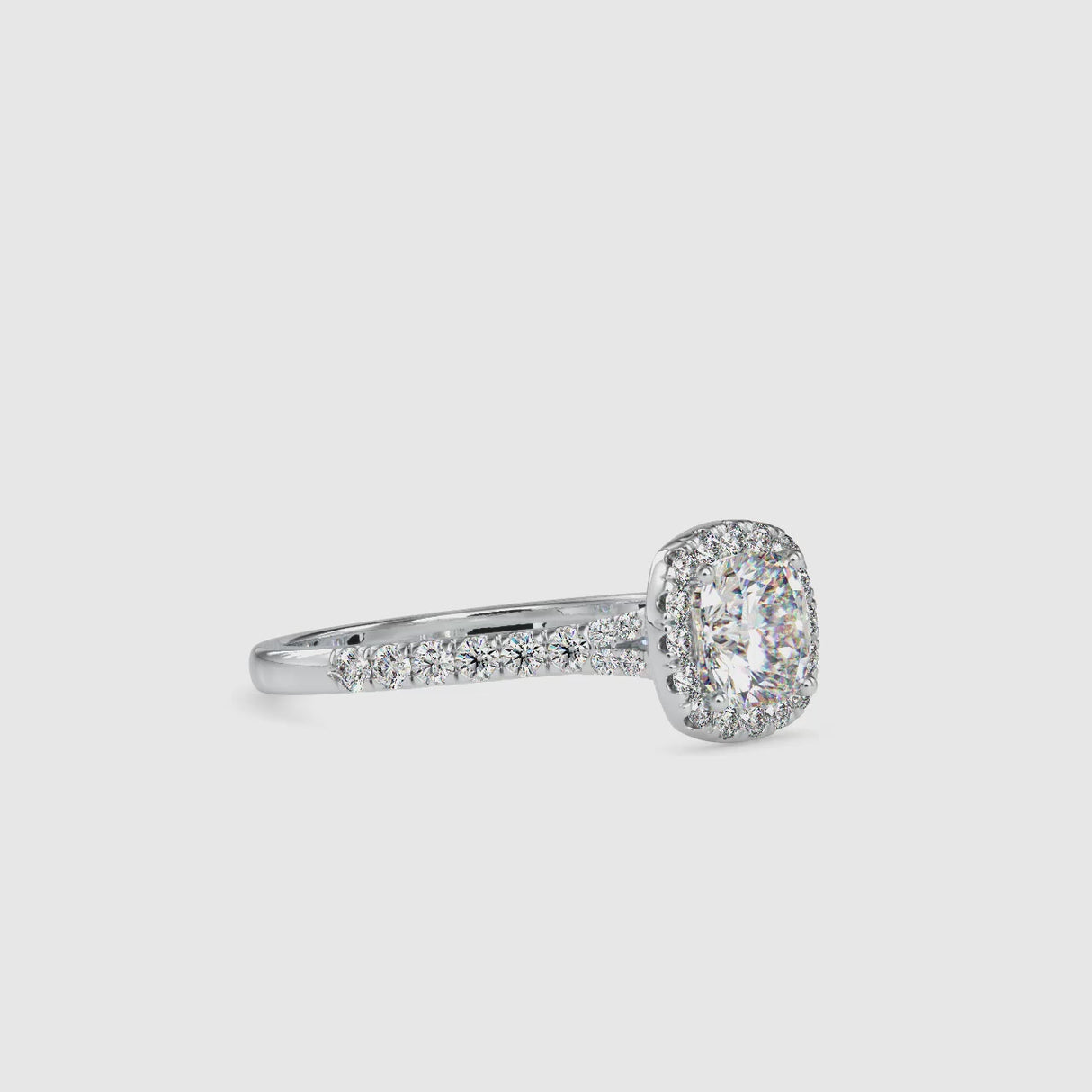 1 ct Cushion Diamond Ring