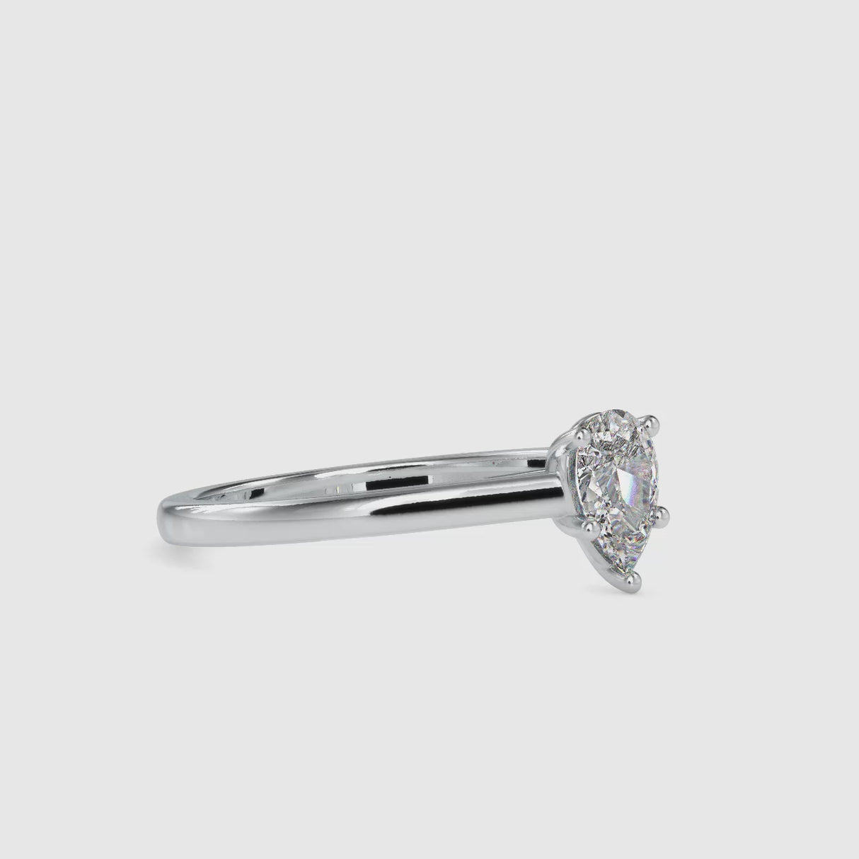 0.5 ct Pear Diamond Ring