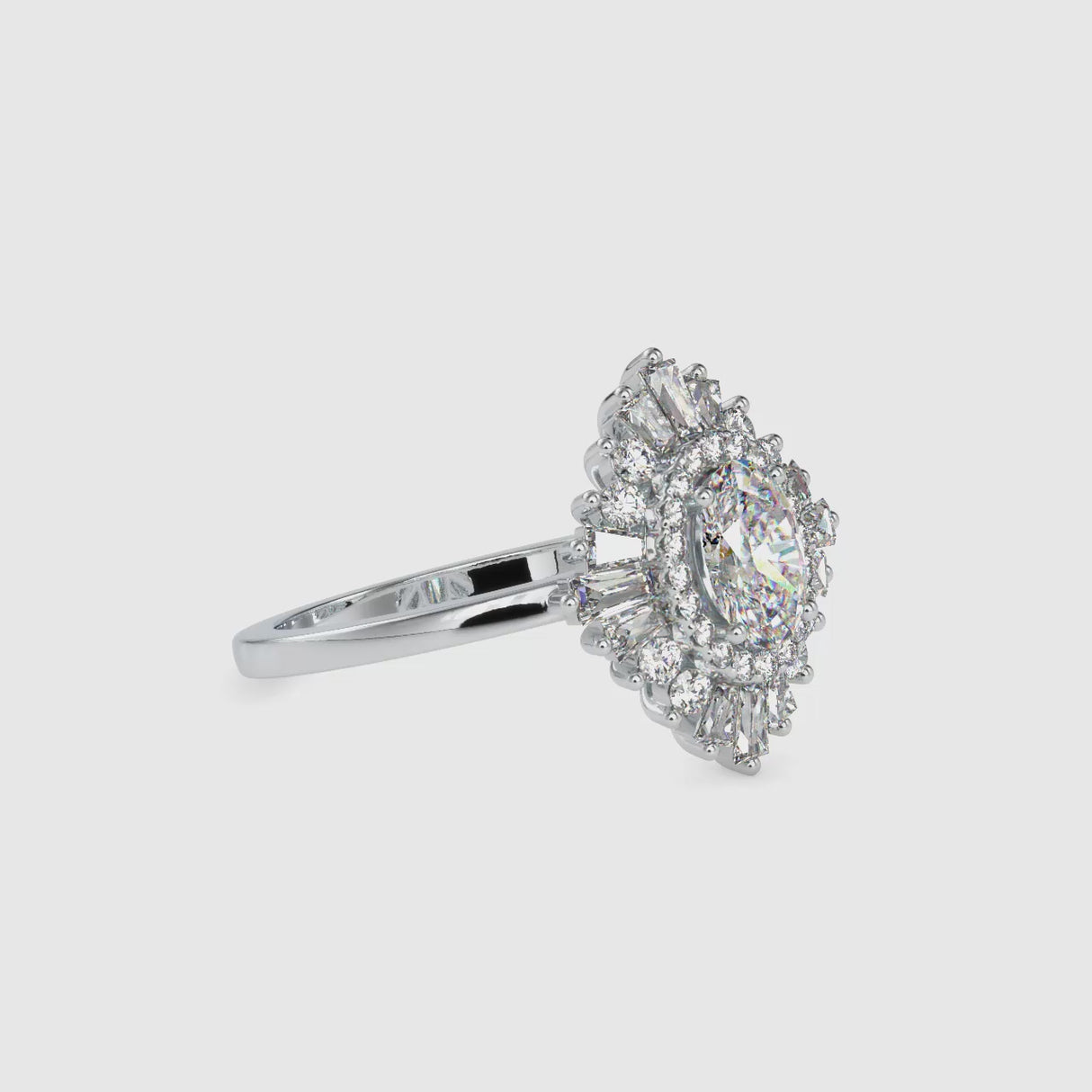 0.5 ct Rhombus Diamond Ring