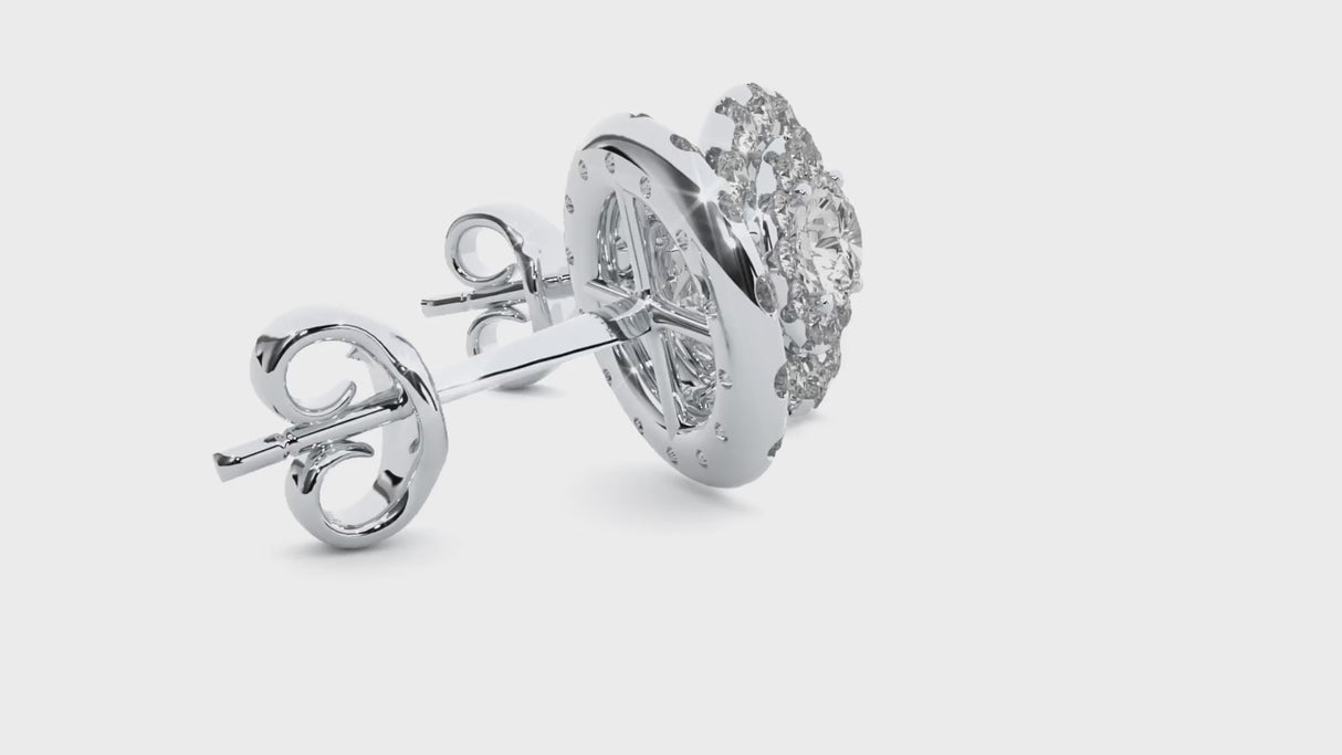Earrings 1.7 ct