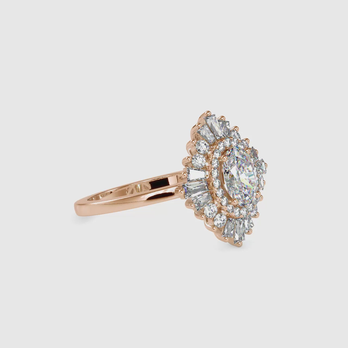 0.5 ct Rhombus Diamond Ring